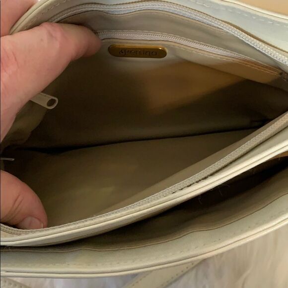 Perlina Bone Leather Shoulder Bag - Picture 5 of 7